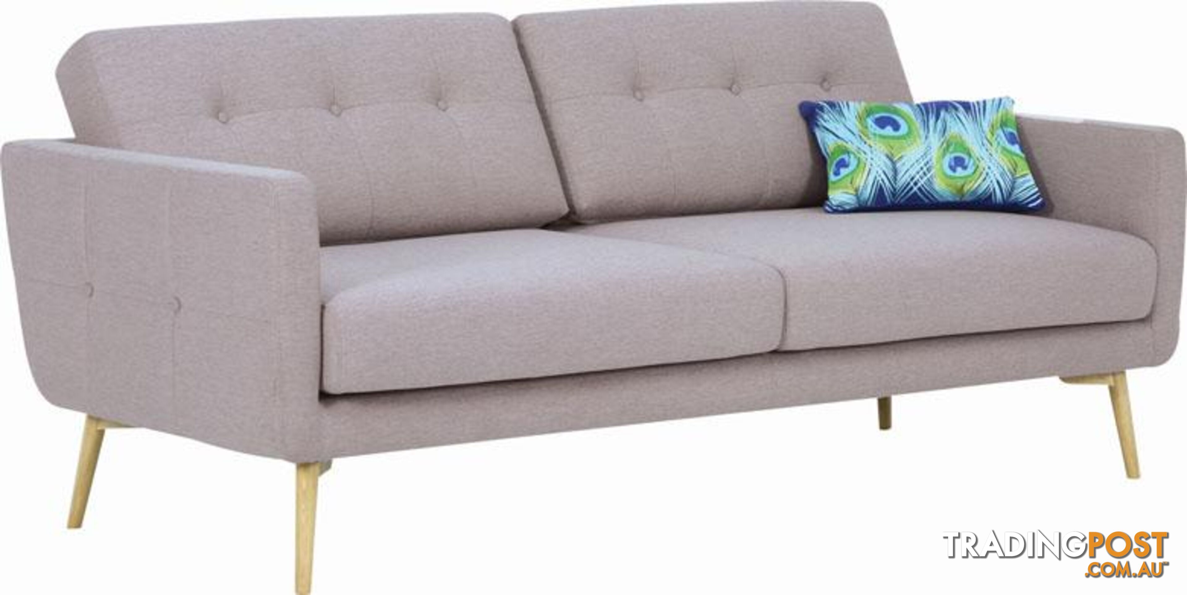 STREAM 3 Seater Sofa - Oak Brown - Royaal Range - 233020 - 9334719006758