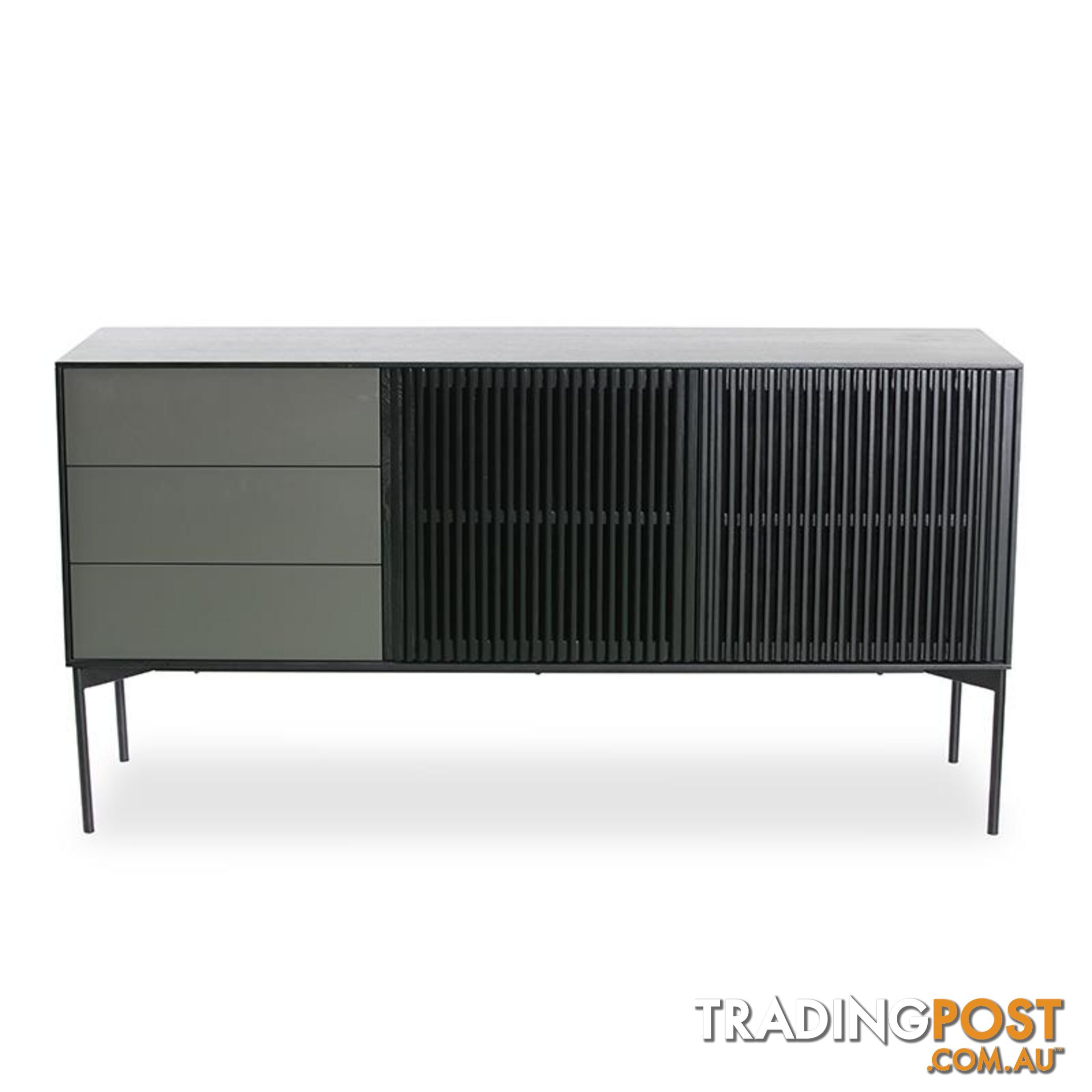 SEGAN Sideboard 160cm - Black - DI-J9695 - 9334719002019