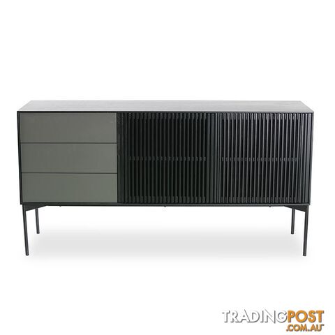 SEGAN Sideboard 160cm - Black - DI-J9695 - 9334719002019