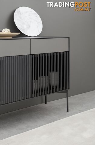 SEGAN Sideboard 110cm - Black - DI-J9696 - 9334719002026