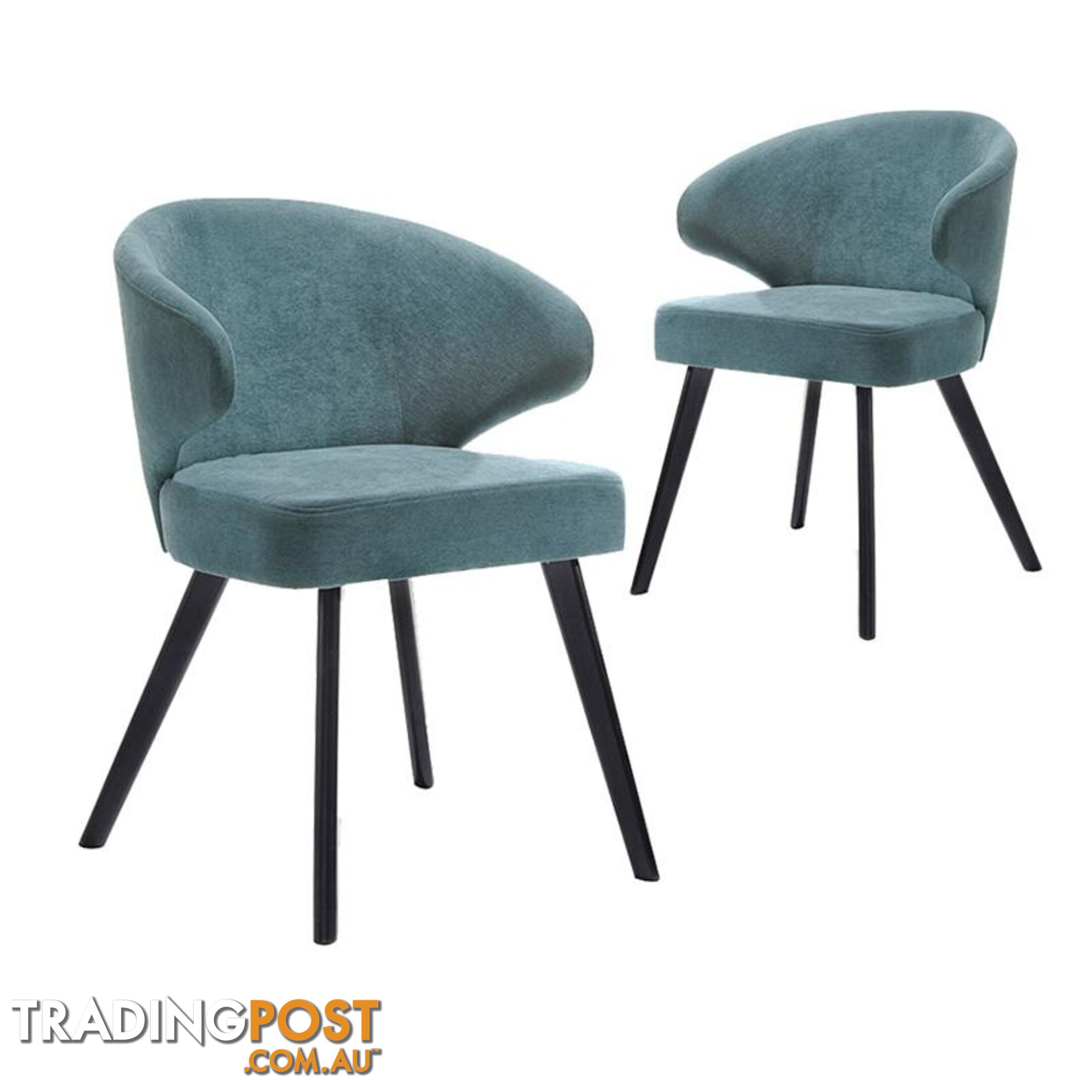 ANNIKA Dining Chair - Teal & Black - MI-C629 - 9334719006673