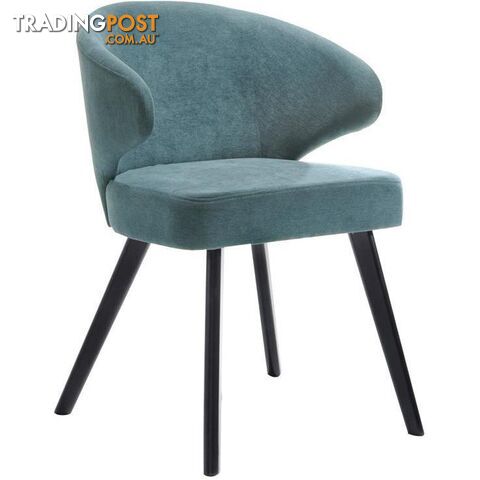 ANNIKA Dining Chair - Teal & Black - MI-C629 - 9334719006673