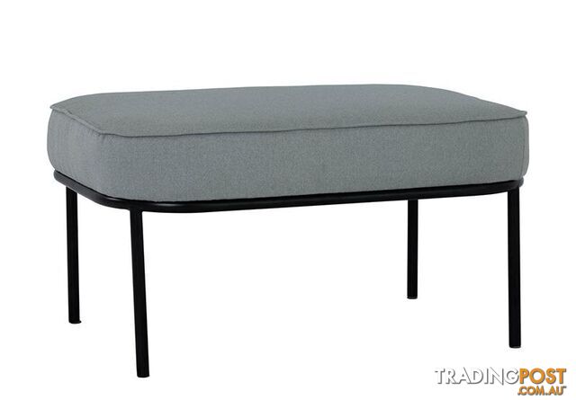 TRAX Oval Footstool 80cm - Pale Silver - 236070 - 9334719007205