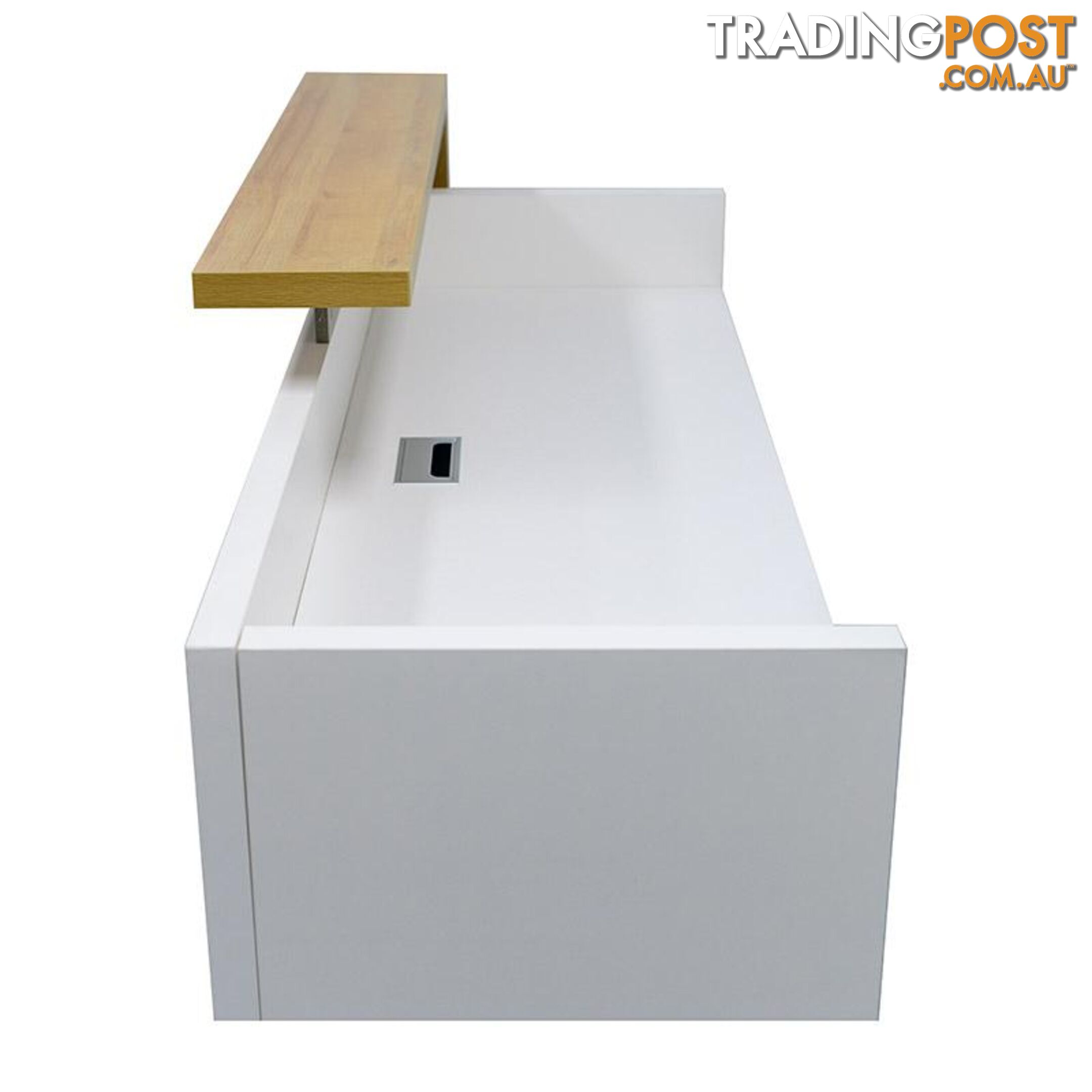 ZIVA Reception Desk 1.8M with Left Panel - White - MF-22RKH001 - 9334719001203