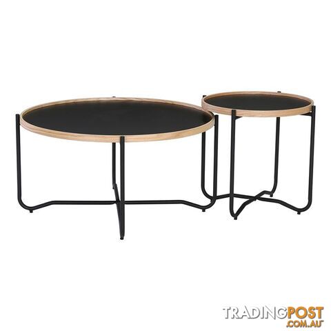 TANIX Coffee Table - Round - Black - 132010 - 9334719004952
