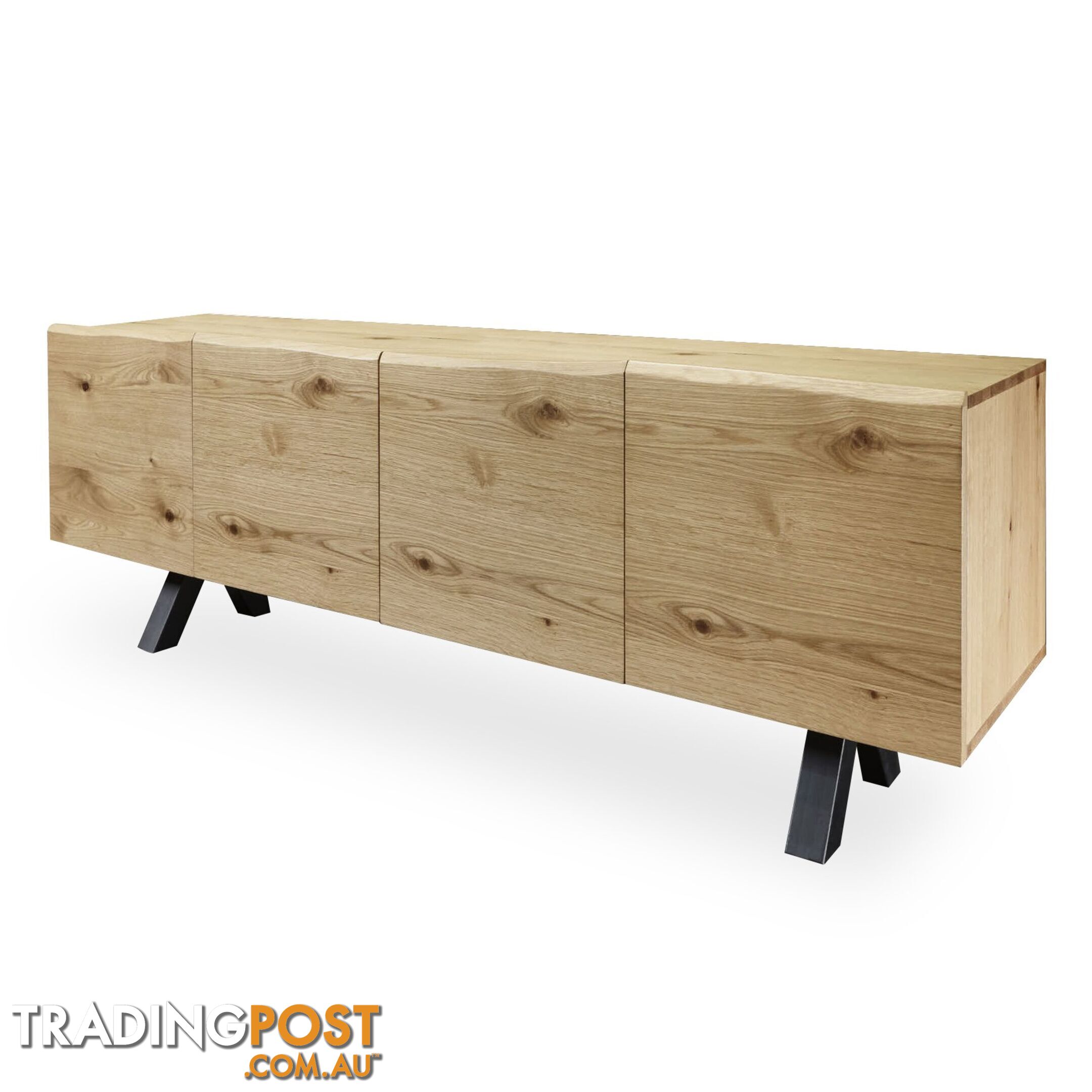 OLIVETO Sideboard  200cm - Brown & Black - 37682650 - 5704745072722