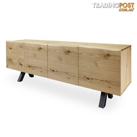 OLIVETO Sideboard  200cm - Brown & Black - 37682650 - 5704745072722