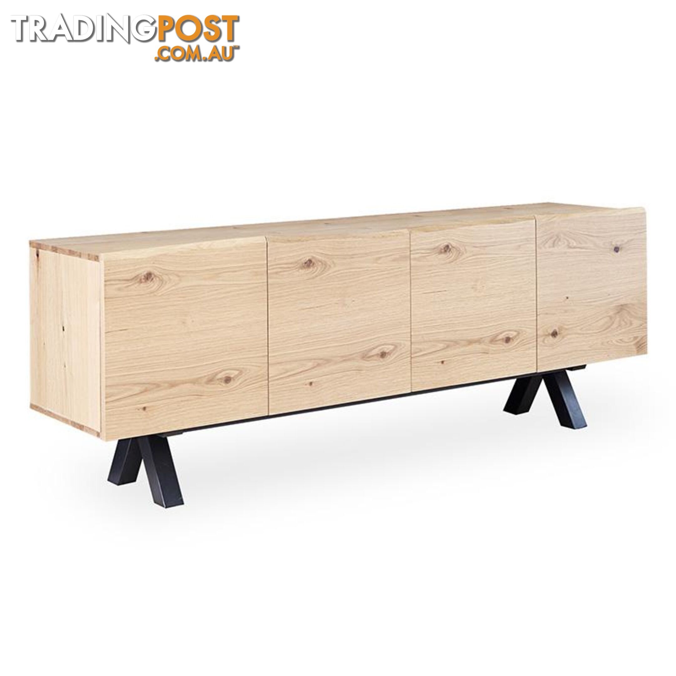 OLIVETO Sideboard  200cm - Brown & Black - 37682650 - 5704745072722