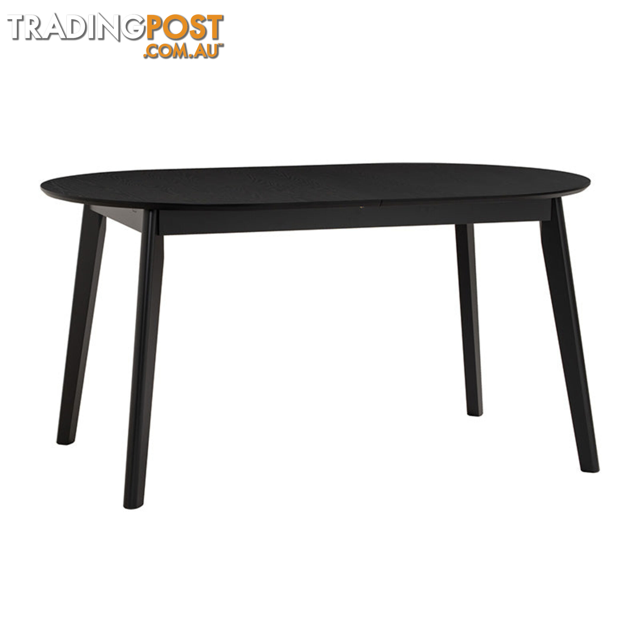 WERNER Extendable Dining Table 150-195cm - Black - 146093 - 9334719012223