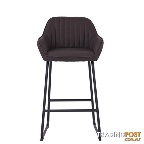 EKON Counter Stool - Brunette & Black - 248009 - 9334719003672