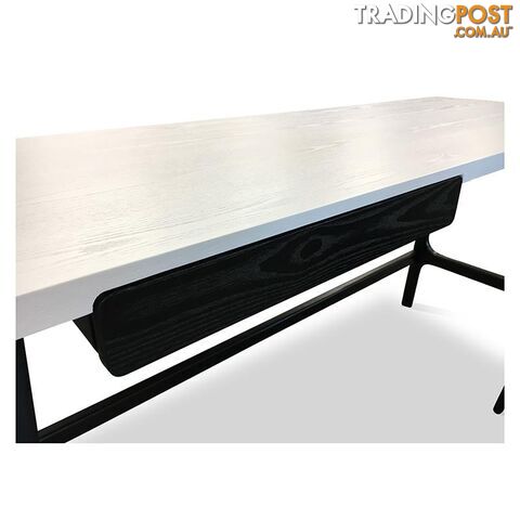 MOREY Study Desk - White & Black - 1349033 - 9334719005348