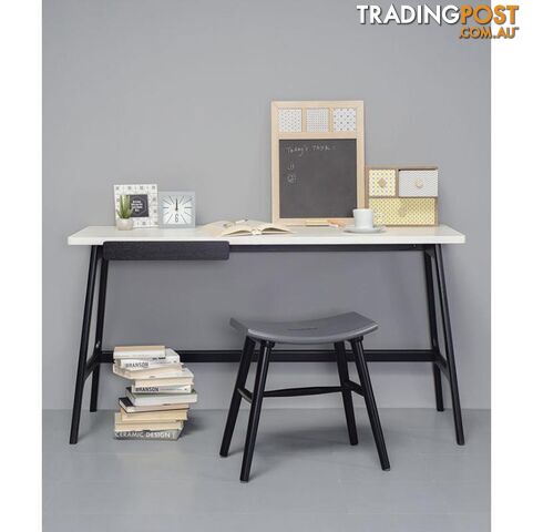 MOREY Study Desk - White & Black - 1349033 - 9334719005348