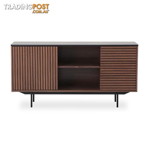 TOZZI Sideboard 160cm - Walnut/ Black - DI-J9690 - 9334719002002