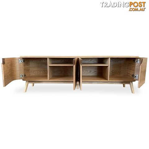 AKINO TV Entertainment Unit 1.6M - Natural Ash Veneer - HL-MK5191 - 9334719002439