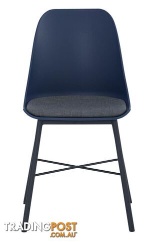 LAXMI Dining Chair - Midnight Blue & Black - 241189 - 9334719008462