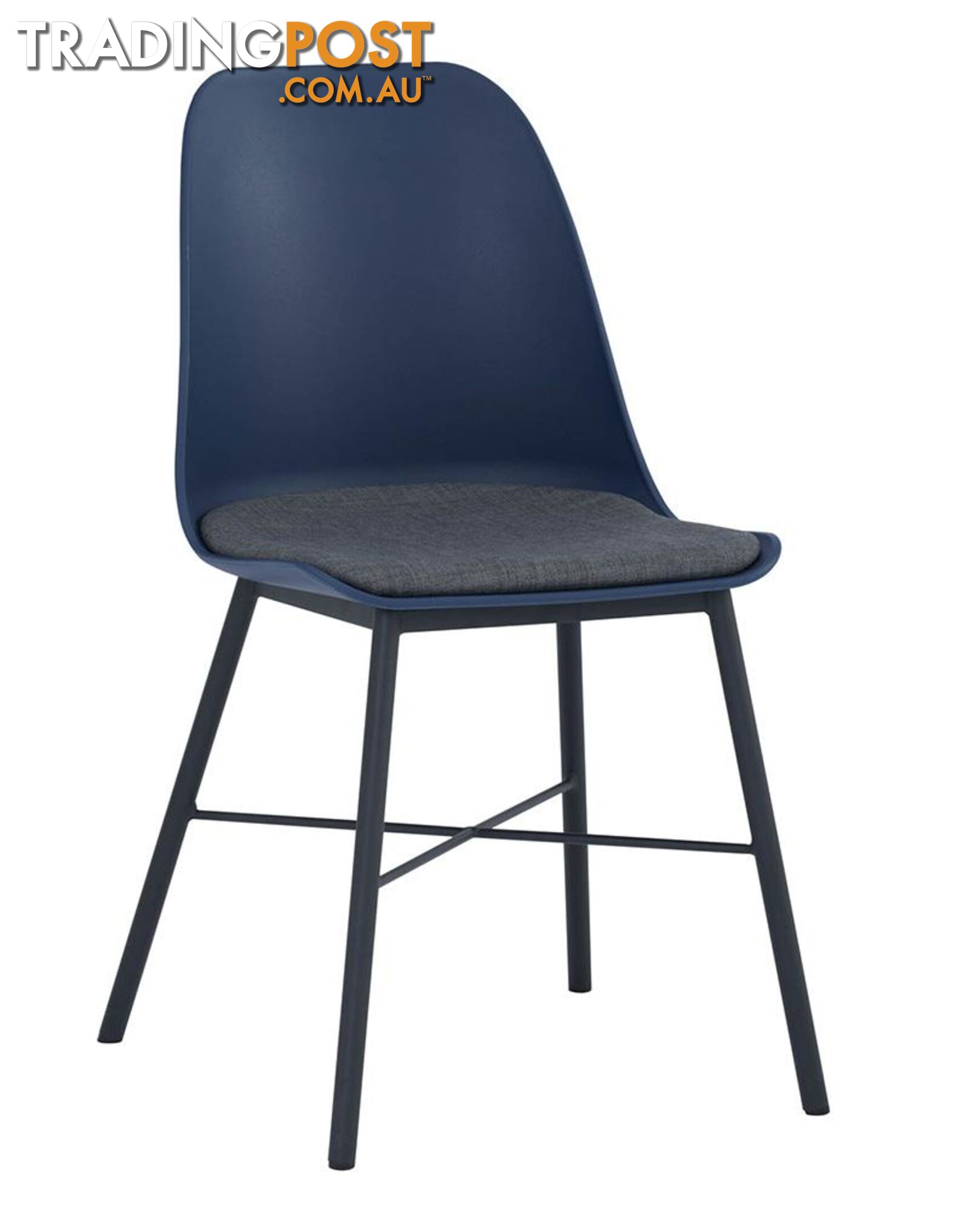 LAXMI Dining Chair - Midnight Blue & Black - 241189 - 9334719008462