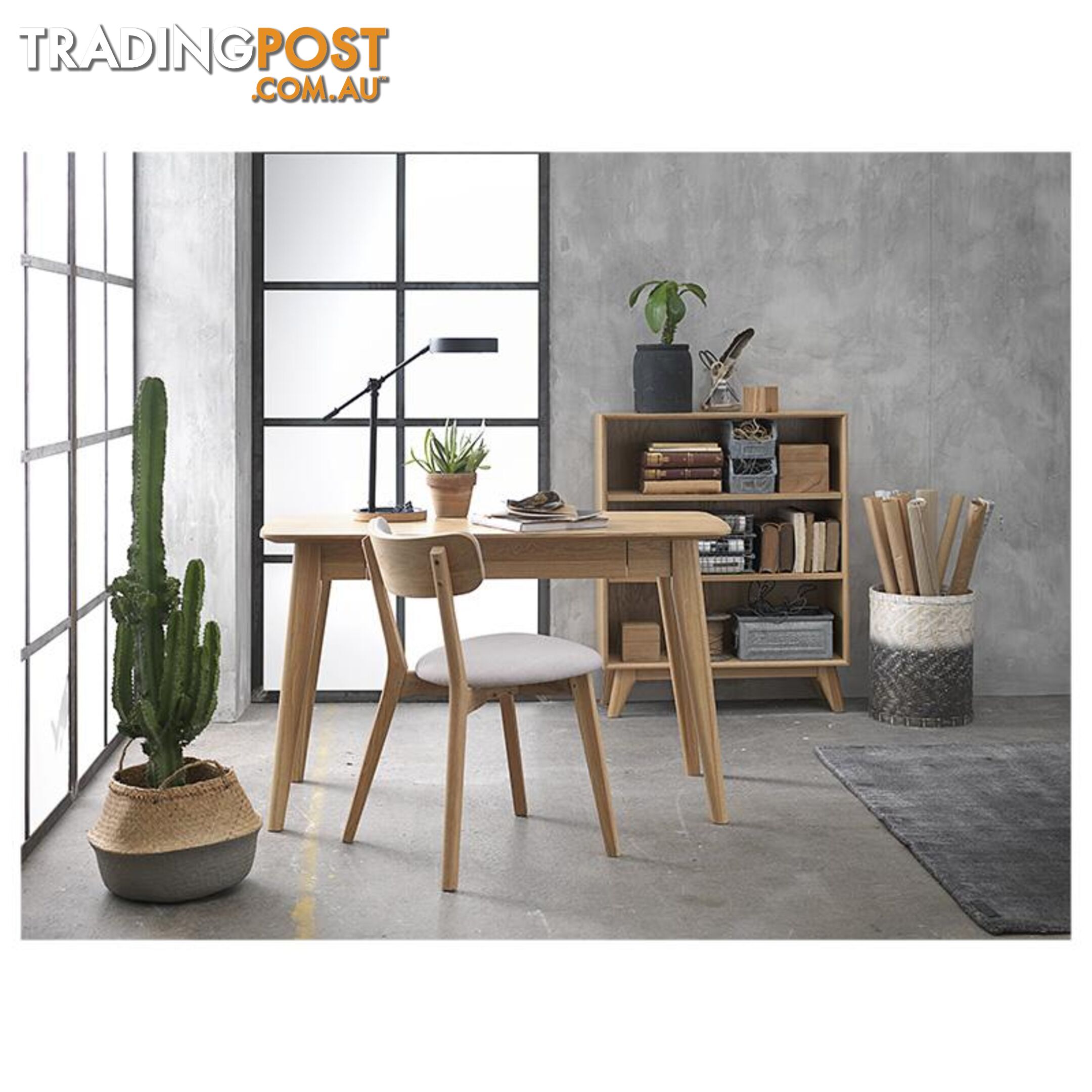 INARI Dining Chair - Oak & Light Grey - 38000202 - 5704745074351