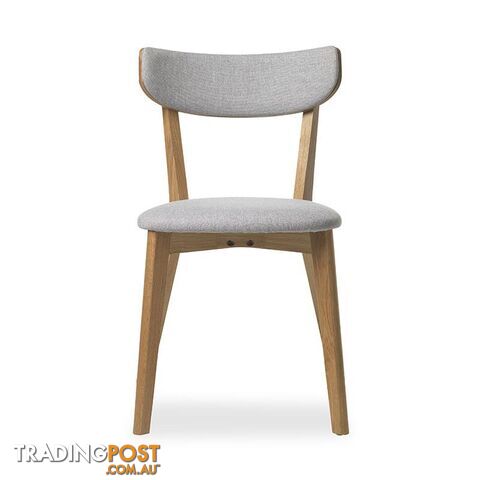 INARI Dining Chair - Oak & Light Grey - 38000202 - 5704745074351