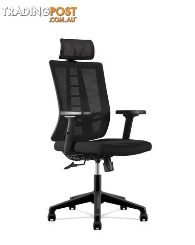 RUNE Executive Office Chair with Headrest - Black - DF-DX6927A - 9334719011141