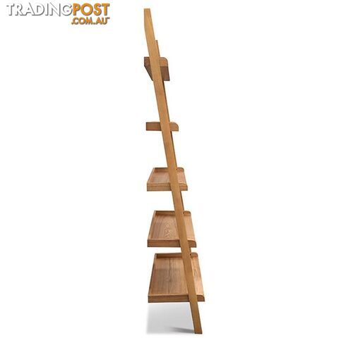 RIVA Leaning Bookcase - Natural Oak - 22890600 - 5704745036045