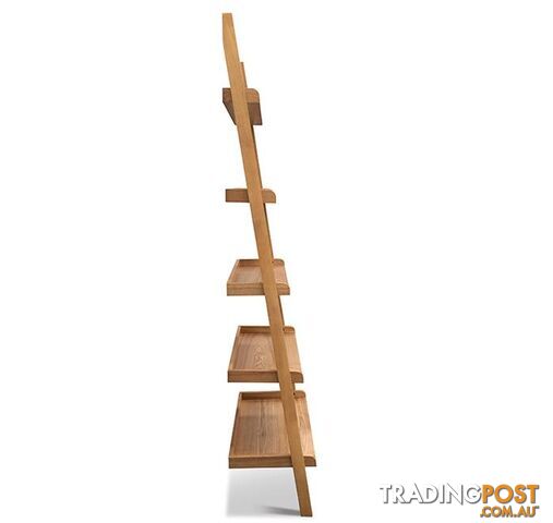 RIVA Leaning Bookcase - Natural Oak - 22890600 - 5704745036045