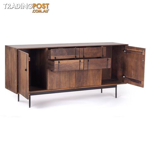 SERINA Sideboard 170 cm Solid Mango Wood - LX-2106 - 9334719011929