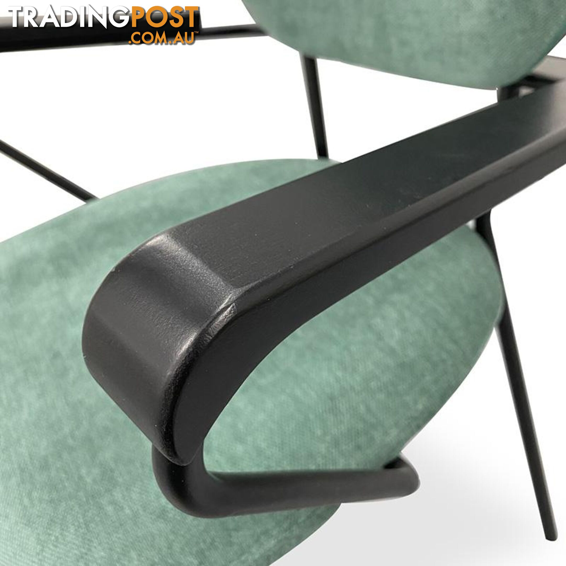 KELBY Arm Chair - Jade + Black - DI-J1928-1 - 9334719001654