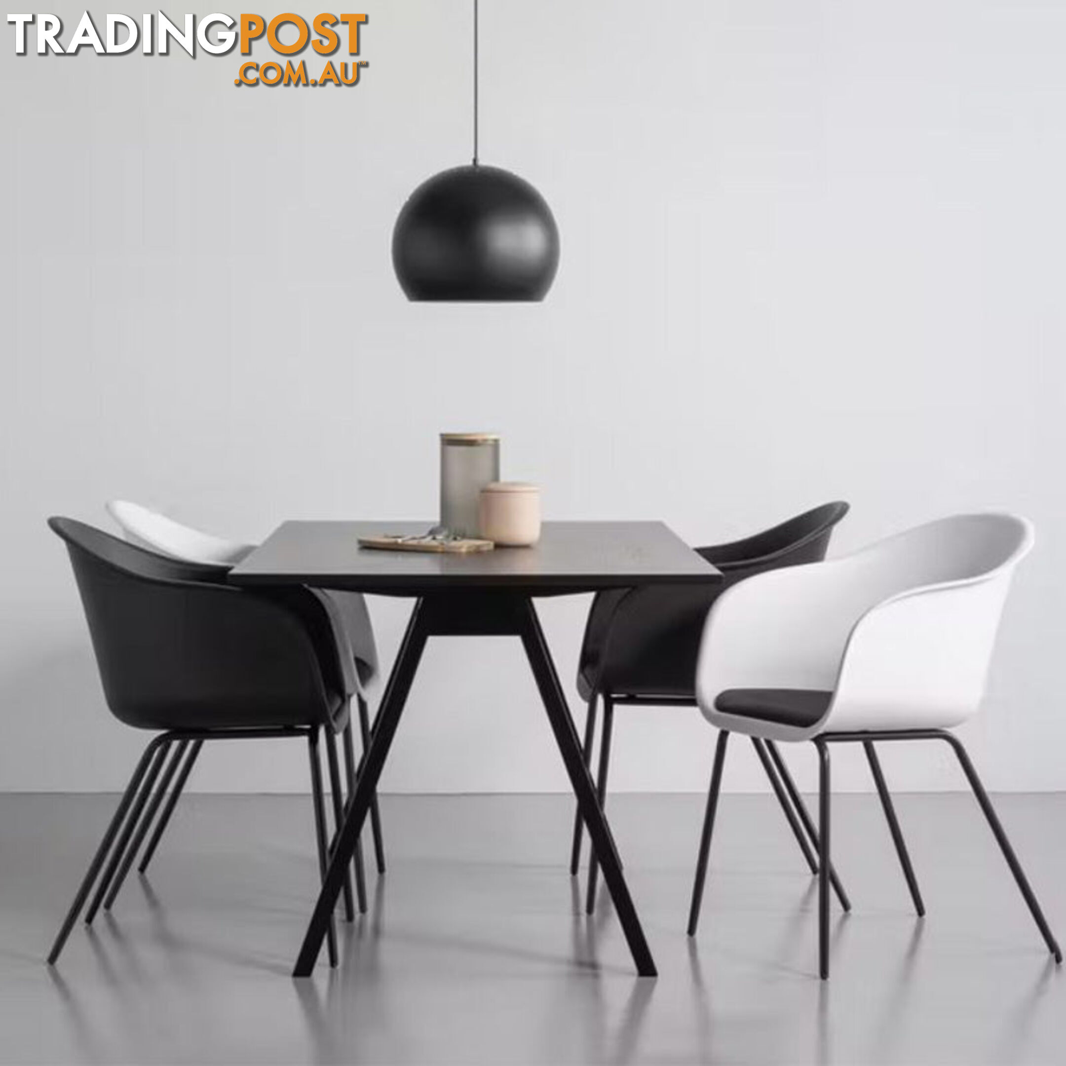 VARDEN Dining Table - 170cm - Black Ash - 1459088 - 9334719005553