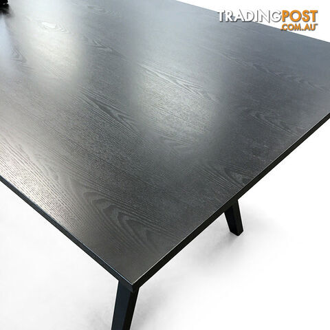 VARDEN Dining Table - 170cm - Black Ash - 1459088 - 9334719005553