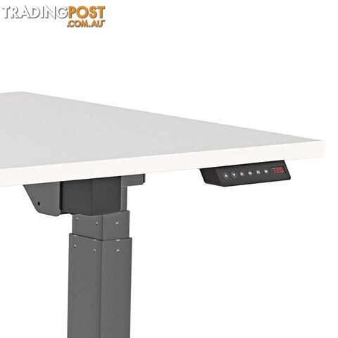 AGILE PRO Electric 2 Column Sit Standing Desk - 1200mm to 1800mm - White & White - OG_AGE2SSD135