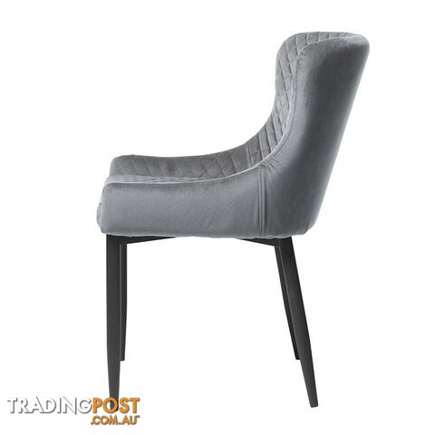 DANYA Dining Chair - Light Grey - 35980008 - 5704745075945