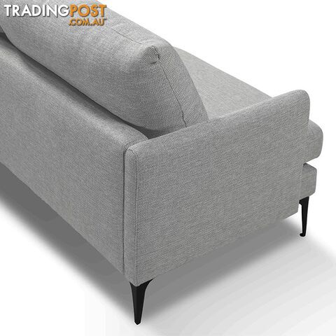 HARLOW 3 Seater Sofa - Light Grey - HD-2120-40 - 9334719009438