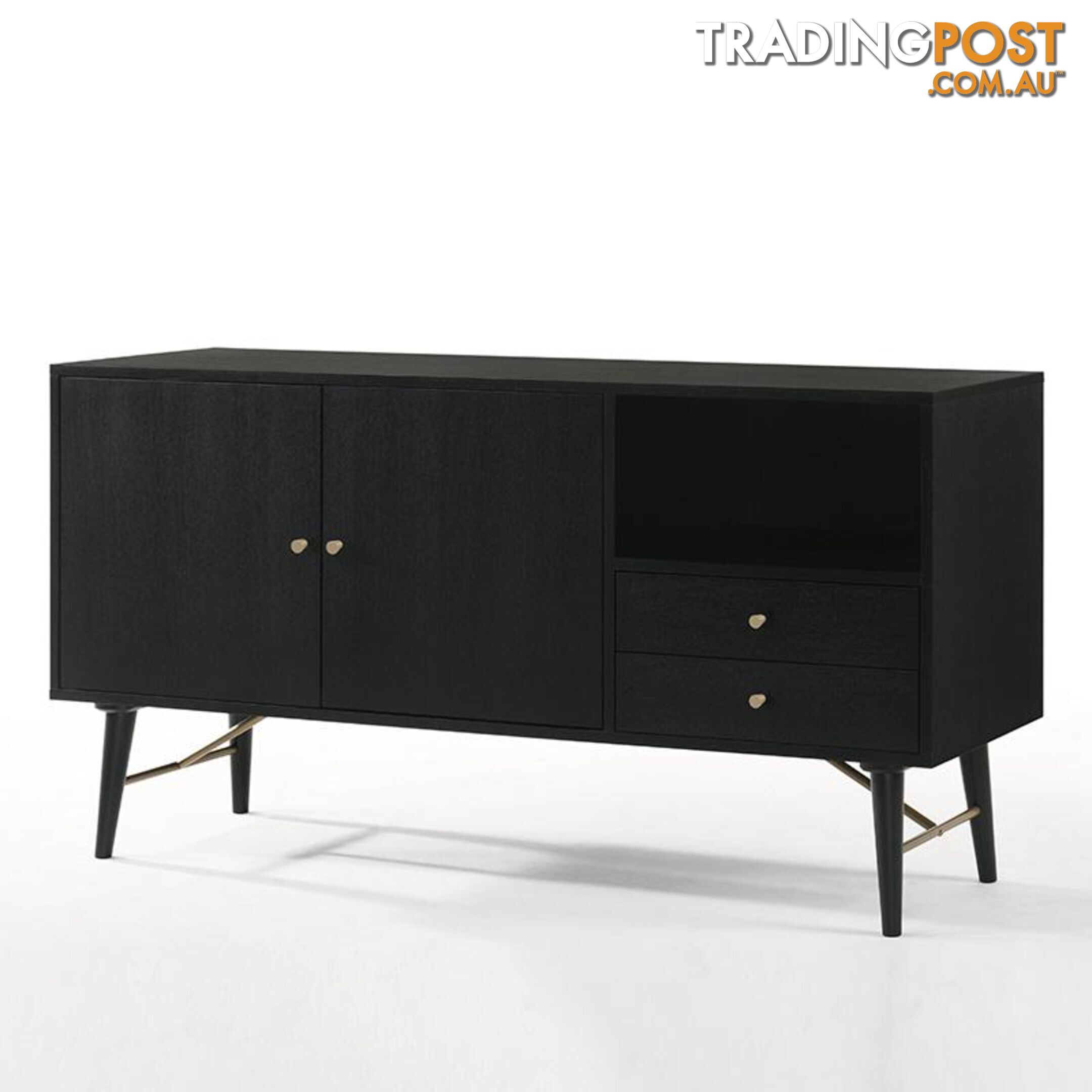 RANIA Sideboard 160cm - Black - MI-BH651 - 9334719007649