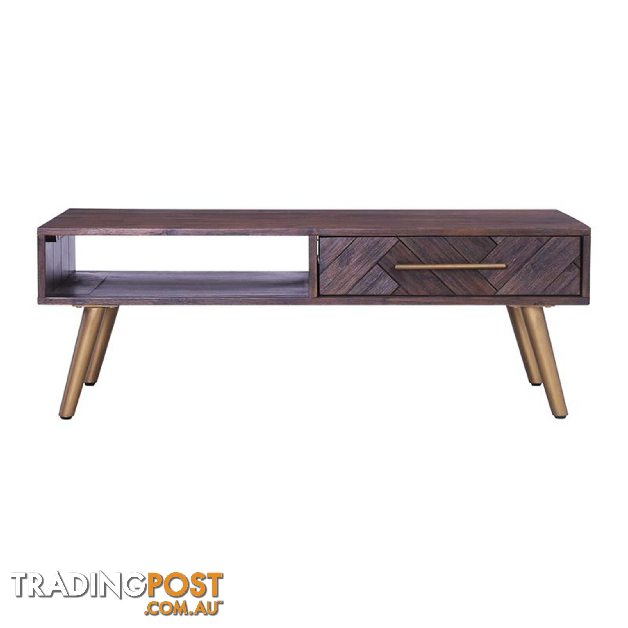 SIVAN Side Table 50x50cm Acacia Solid Wood - Brown - 131030 - 9334719004815