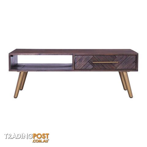 SIVAN Side Table 50x50cm Acacia Solid Wood - Brown - 131030 - 9334719004815