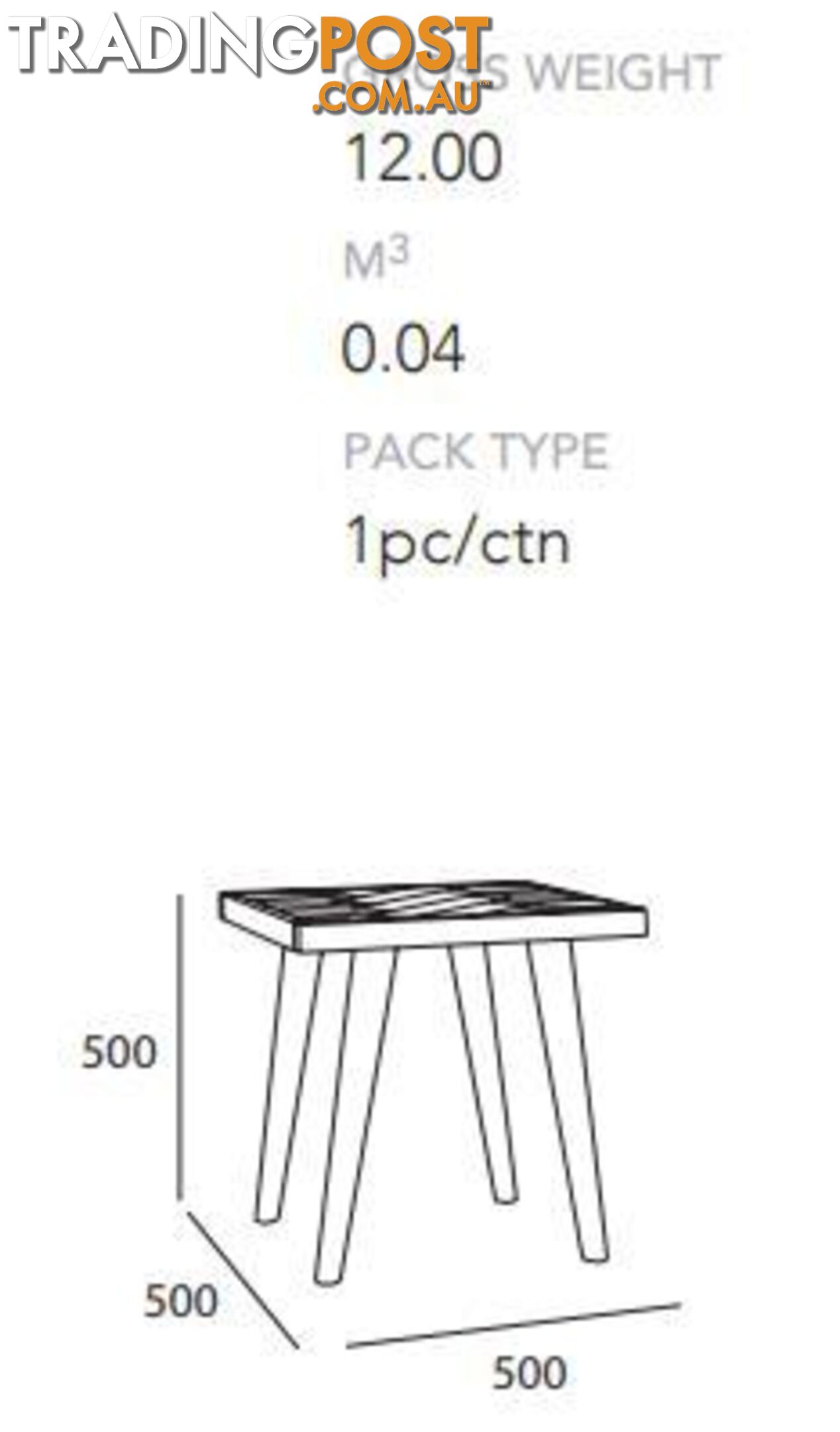 SIVAN Side Table 50x50cm Acacia Solid Wood - Brown - 131030 - 9334719004815