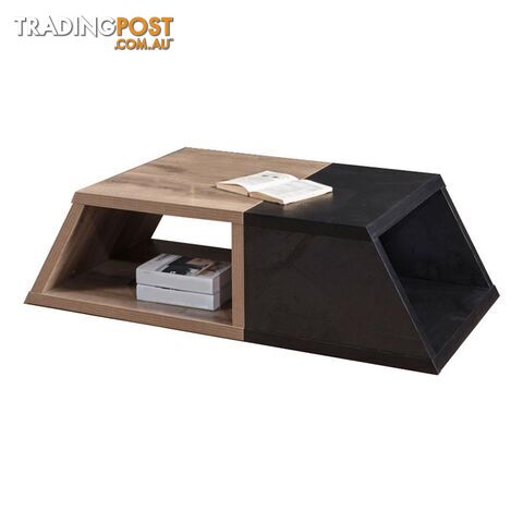 FRANCO Coffee Table 140 cm - Warm Oak & Black - WF-NT005 - 9334719004525