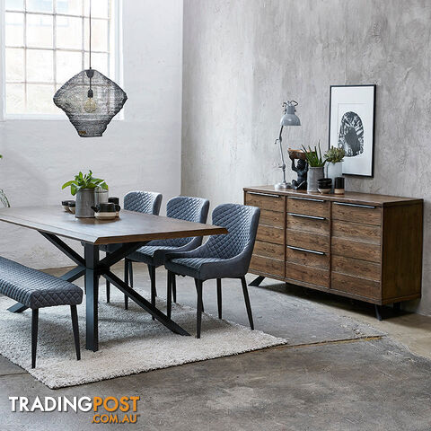 ARNO Sideboard 170cm - Brown & Black - 39832930 - 5704745083827