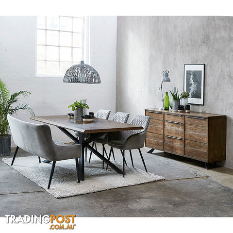 ARNO Sideboard 170cm - Brown & Black - 39832930 - 5704745083827