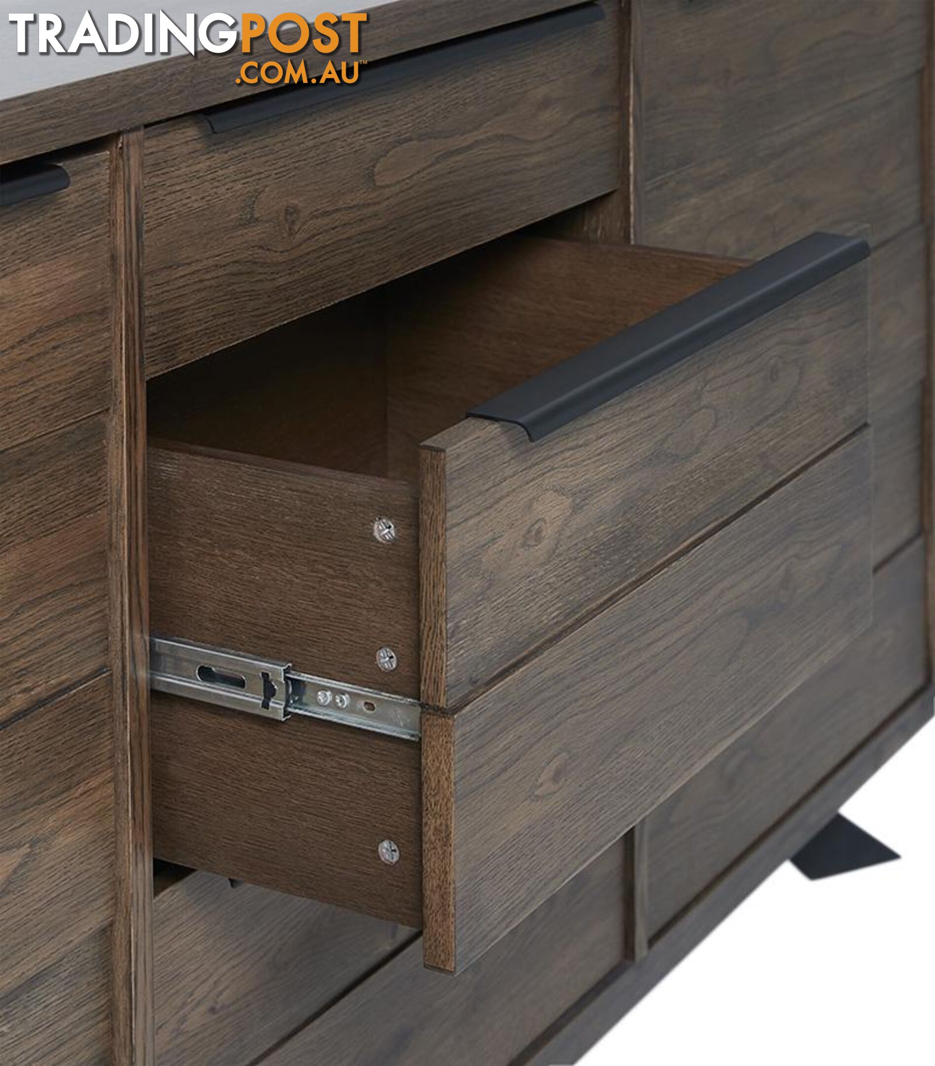 ARNO Sideboard 170cm - Brown & Black - 39832930 - 5704745083827