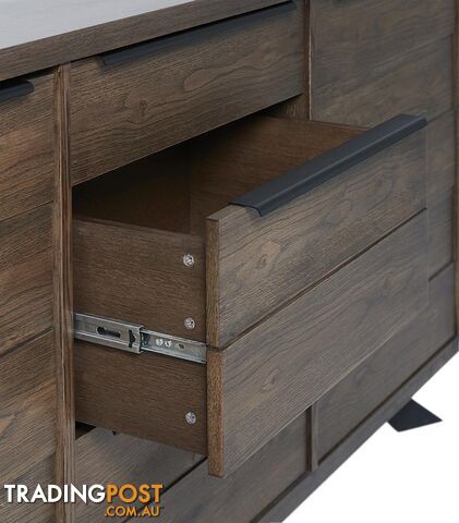 ARNO Sideboard 170cm - Brown & Black - 39832930 - 5704745083827