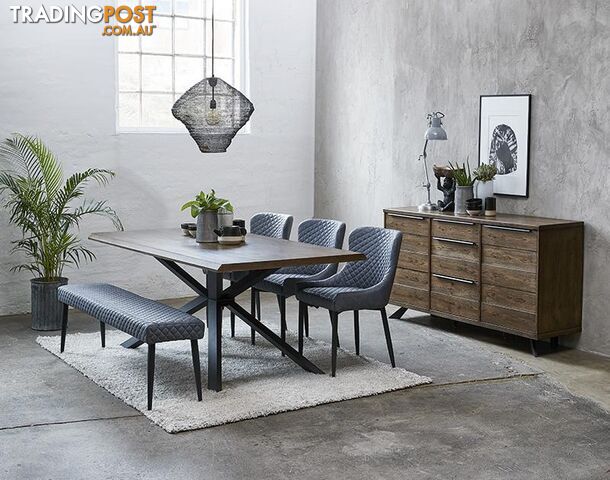 ARNO Sideboard 170cm - Brown & Black - 39832930 - 5704745083827