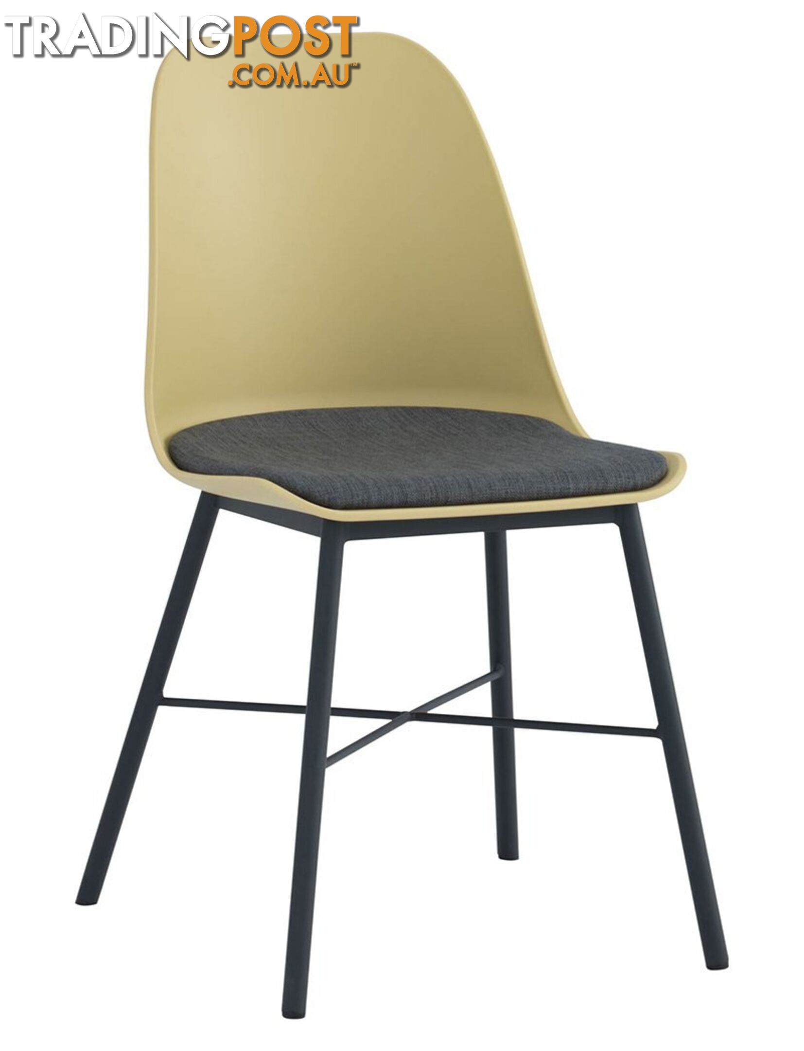 LAXMI Dining Chair - Dusty Yellow & Black - 241191 - 9334719008486