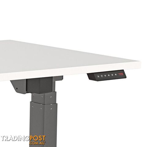 AGILE PRO Electric 2 Column Sit Standing Desk - 1200mm to 1800mm - White & White - OG_AGE2SSD159