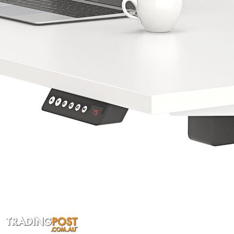 AGILE PRO Electric 2 Column Sit Standing Desk - 1200mm to 1800mm - White & White - OG_AGE2SSD159