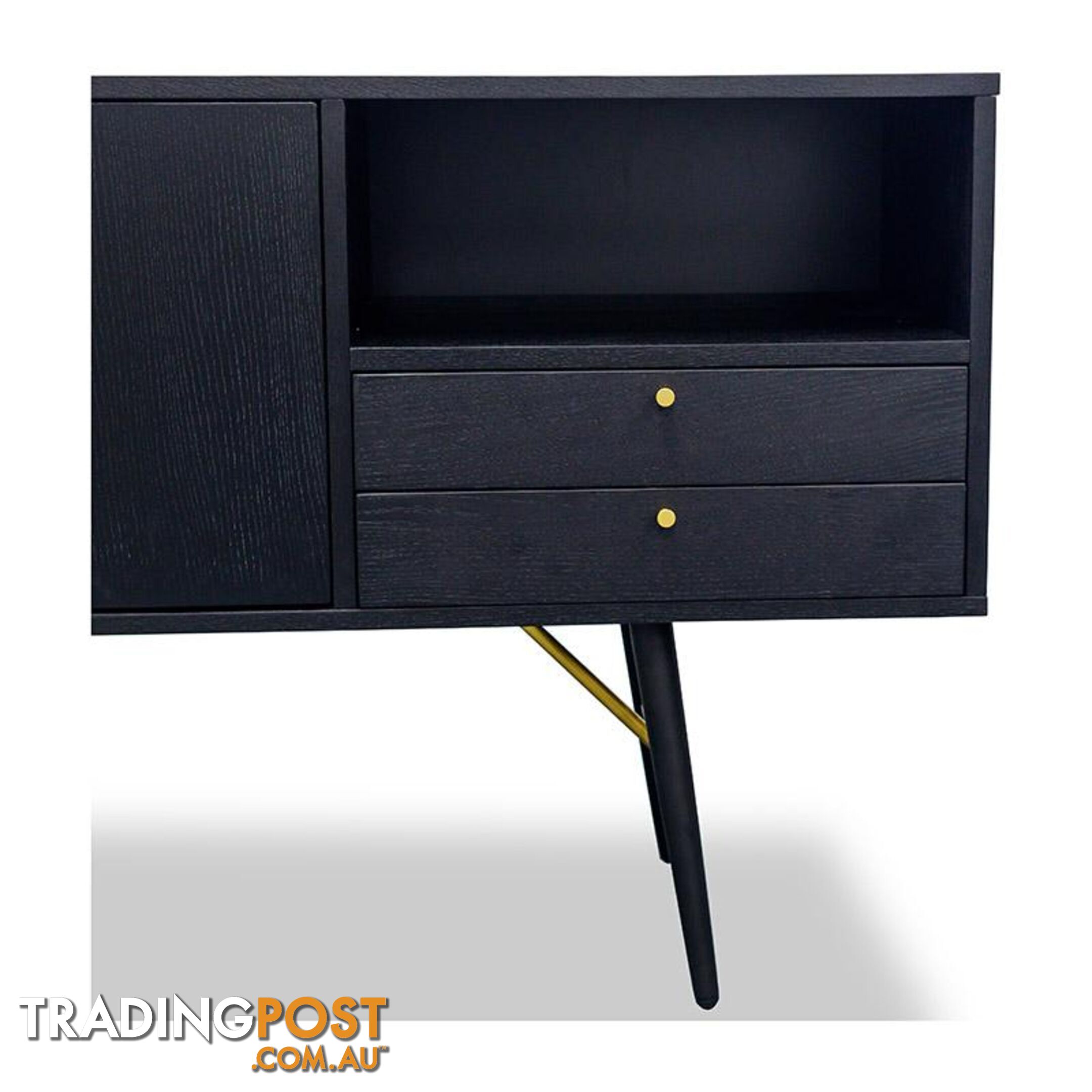 OMARI Sideboard 160cm - Black - DI-J9580-1 - 9334719001920