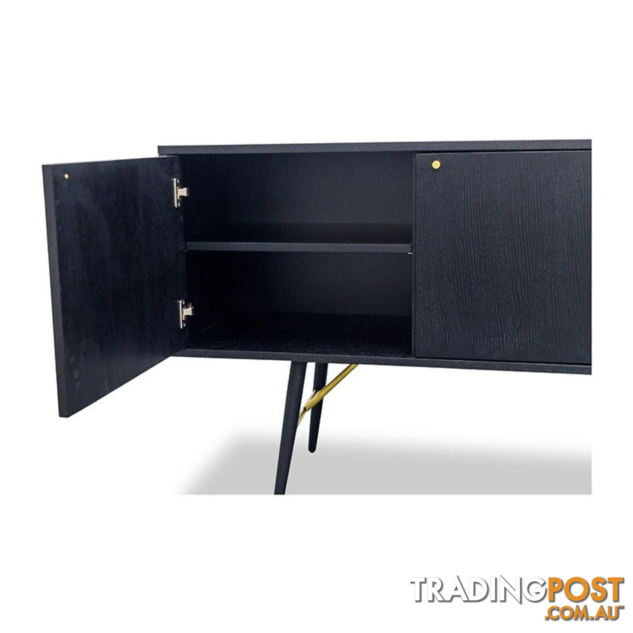 OMARI Sideboard 160cm - Black - DI-J9580-1 - 9334719001920