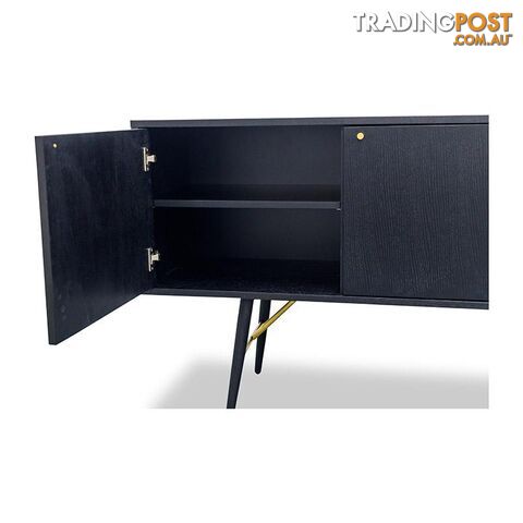 OMARI Sideboard 160cm - Black - DI-J9580-1 - 9334719001920