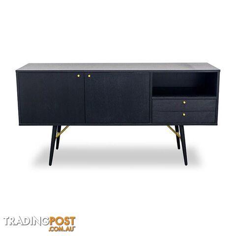 OMARI Sideboard 160cm - Black - DI-J9580-1 - 9334719001920