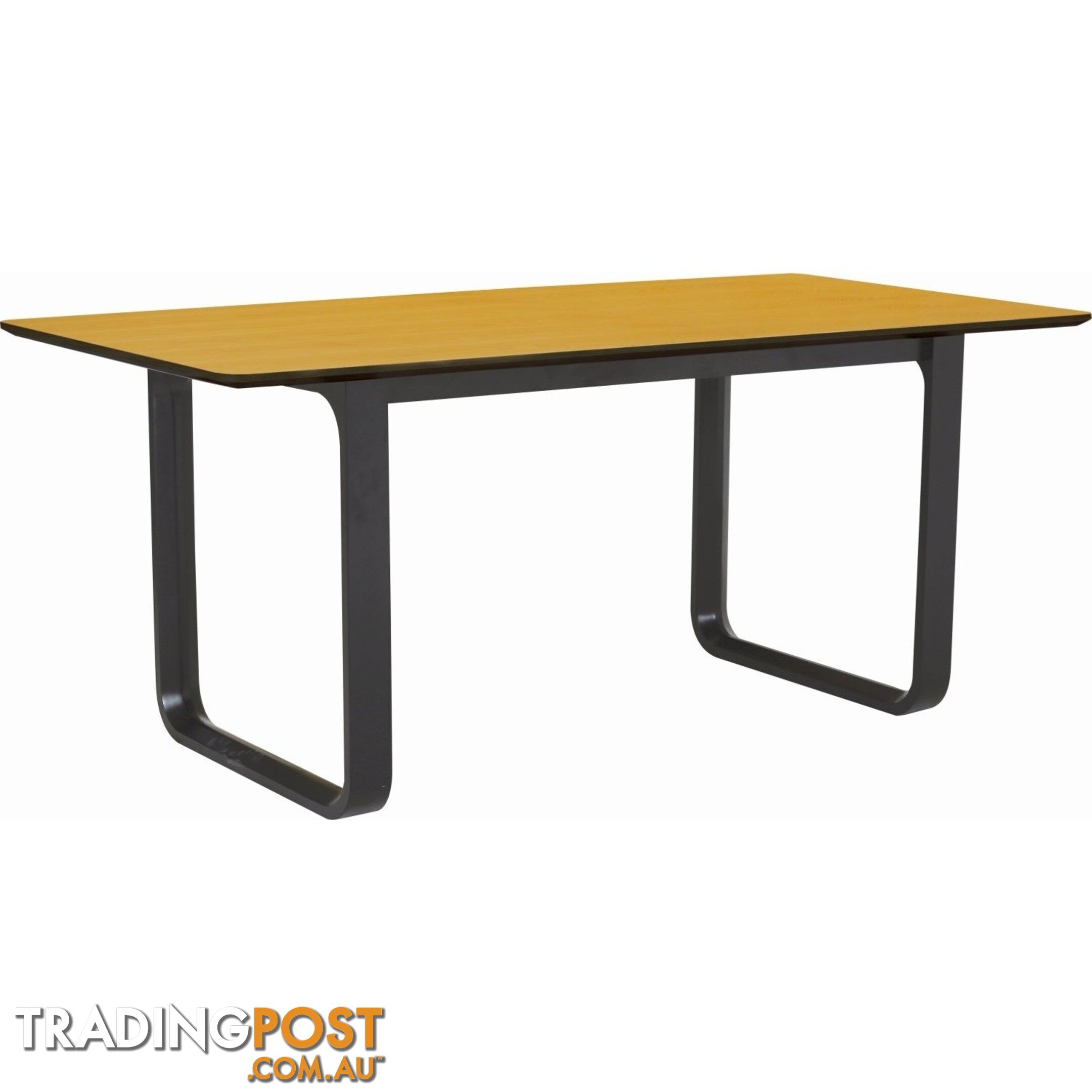 ULMER Dining Table 180cm - Black Ash & Oak - ULMER18_DT114-163 - 9334719003559